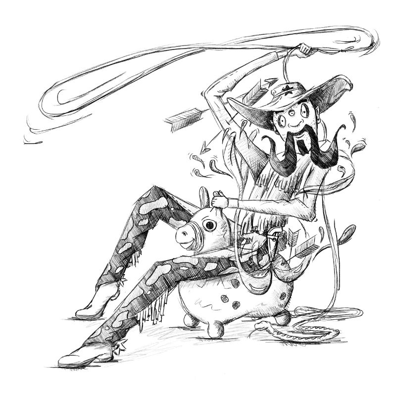 Rodeo Cowboy Wild West Design