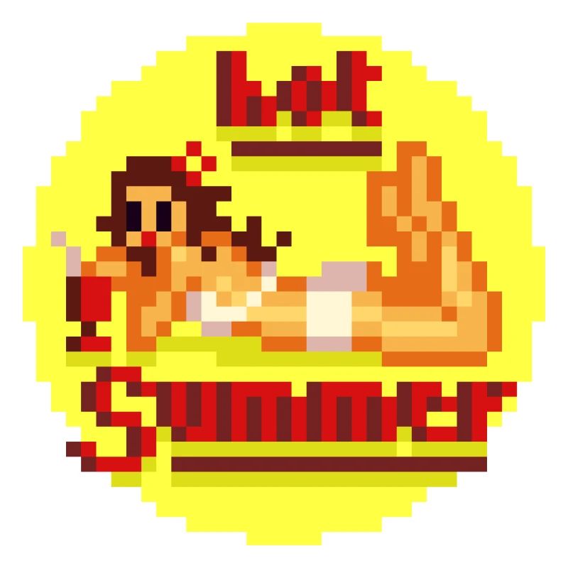 Buzzer chaud Pixel Pinup
