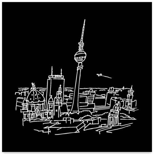 Plakat panoramy Berlina - Plakat o wymiarach 60 x 60 cm