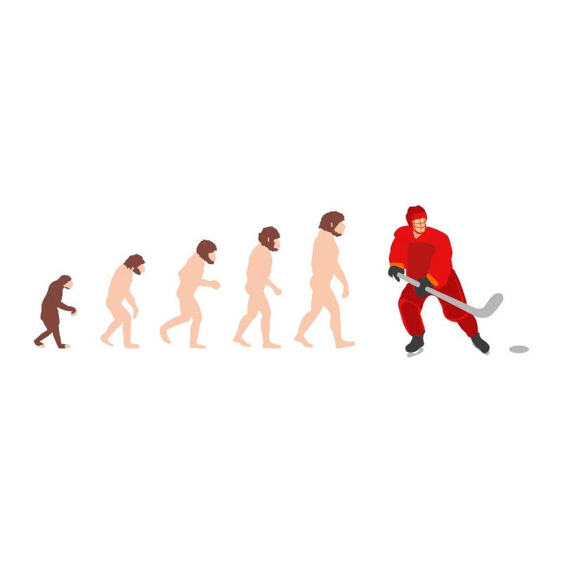 Evolution Ice Hockey Lustige Geschenkidee