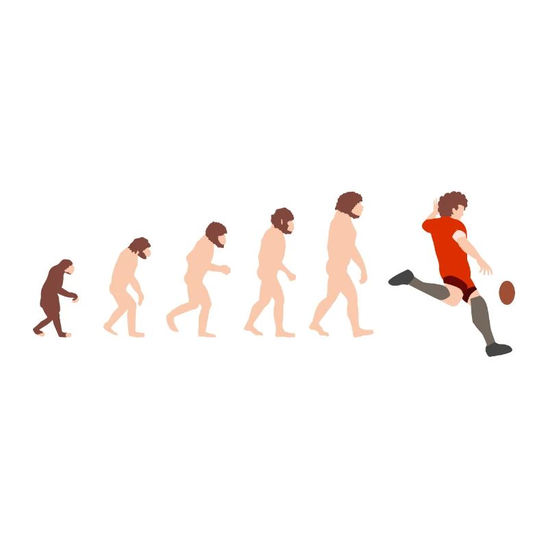 Idée cadeau Evolution Rugby Funny