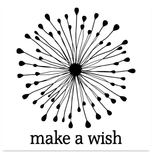 Affiches et stickers MAKE A WISH - Poster 60 x 60 cm