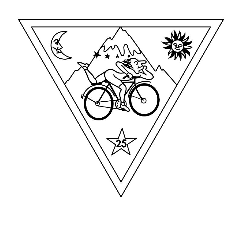 Albert Hofmann LSD Triangle Black & White
