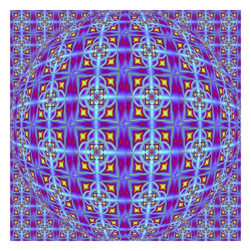 FRACTAL PATTERN LIGHT OP ART