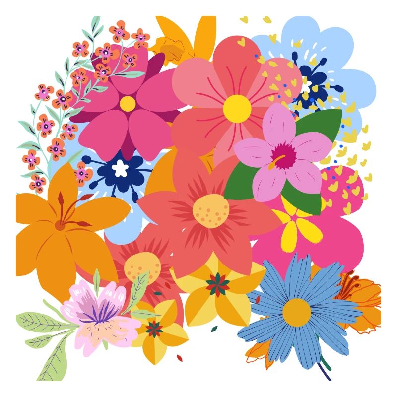 Spring flower bouquet