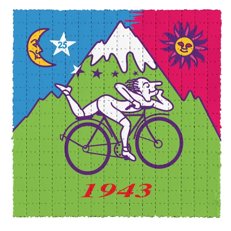 Albert Hofmann Bicycle Day LSD Blotter Sheet