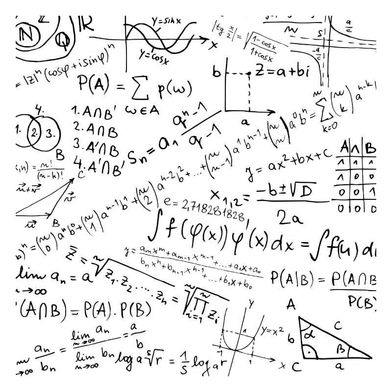 Math Equation Pattern, Cool Quadratic Formula Geek