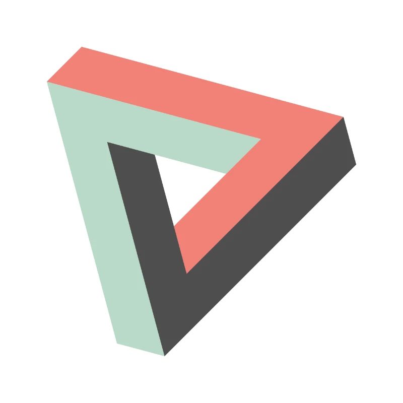 Triangle impossible rétro