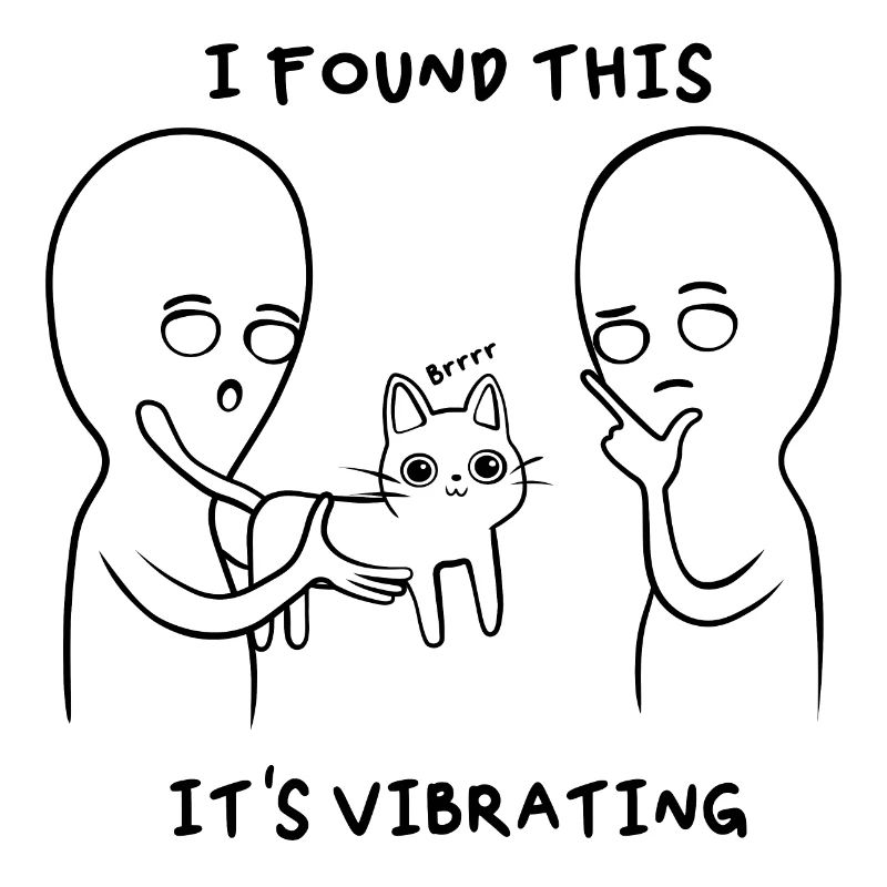 Drôle de chat aliens, i found this it vibrating