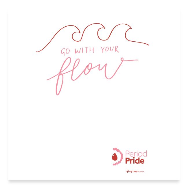 Square Go With Your Flow Poster