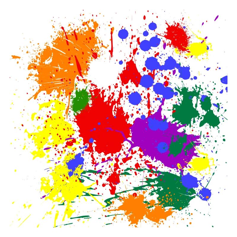 rainbow colour splash