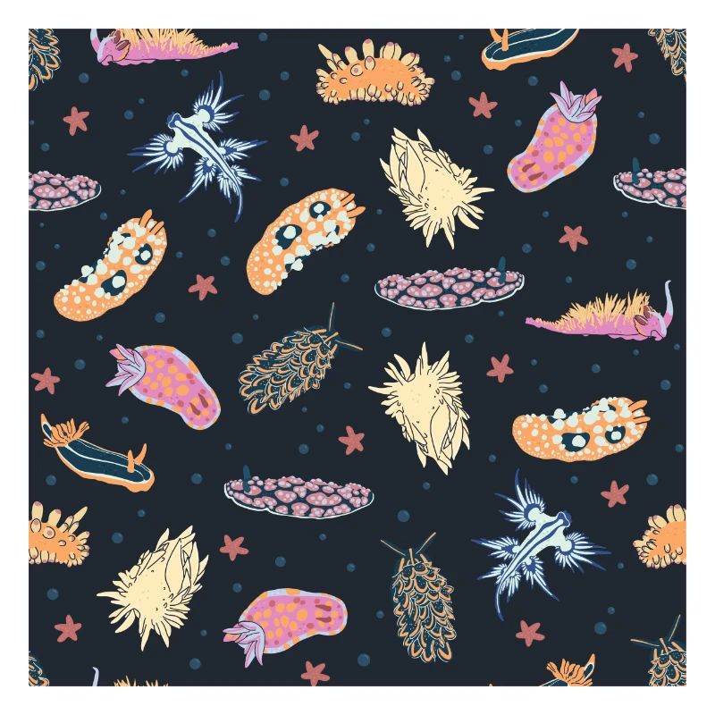 sea snails slug ocean animals Pattern