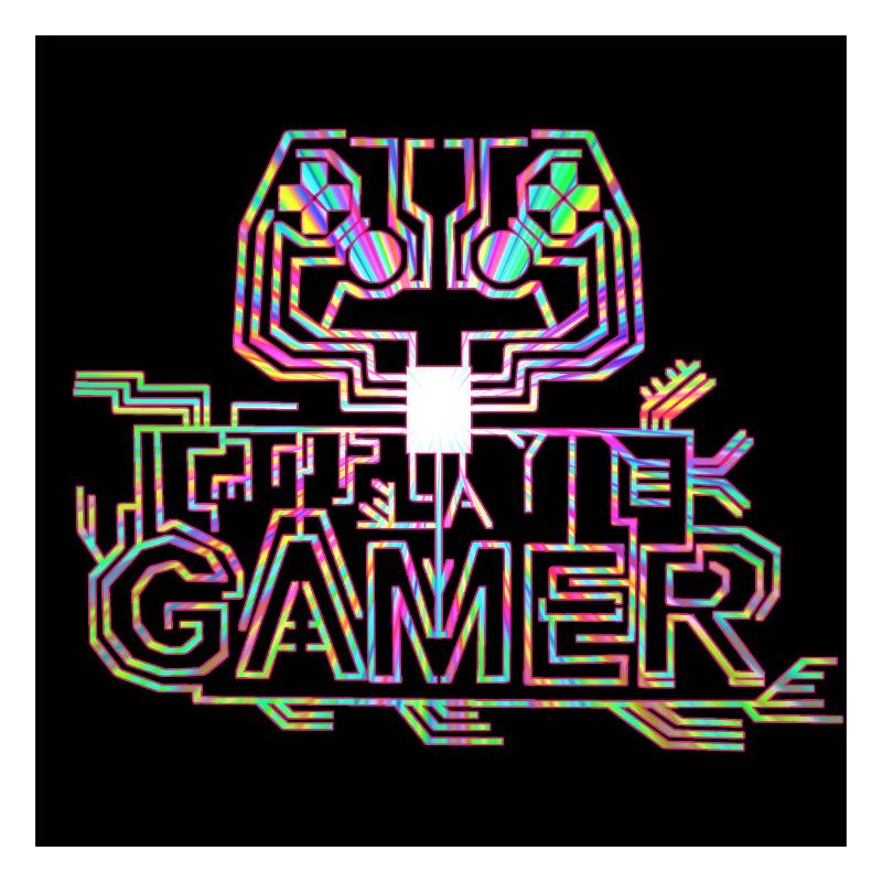 Gamer controller affiche cool colorée