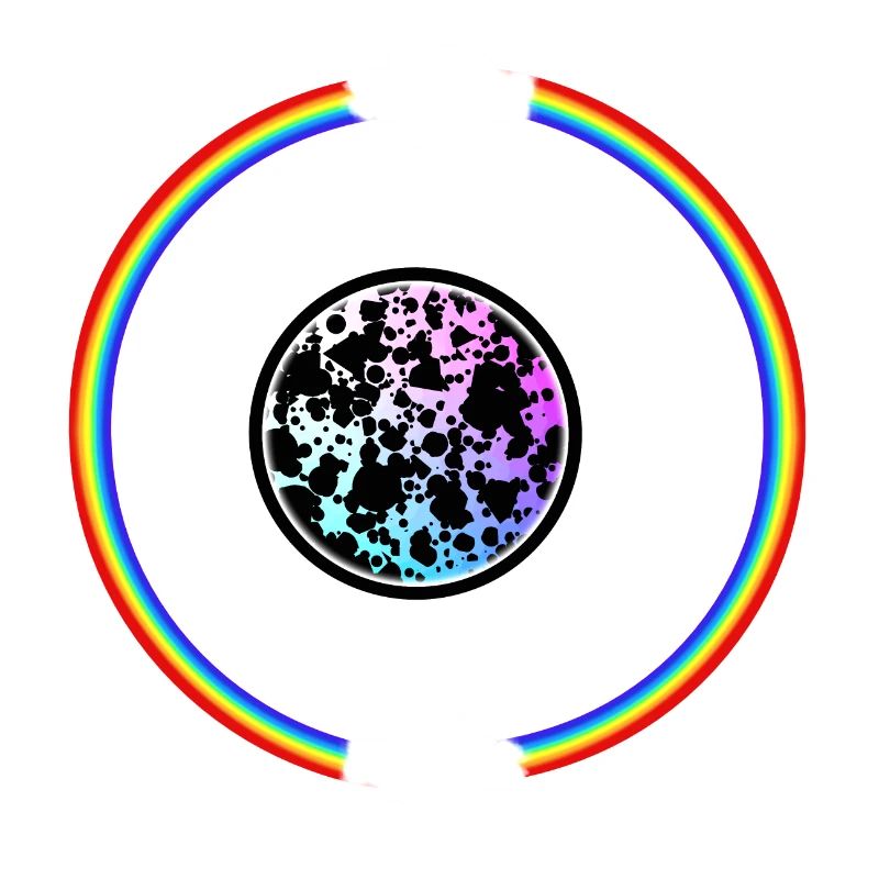 Kaffeetasse mit Regenbogen