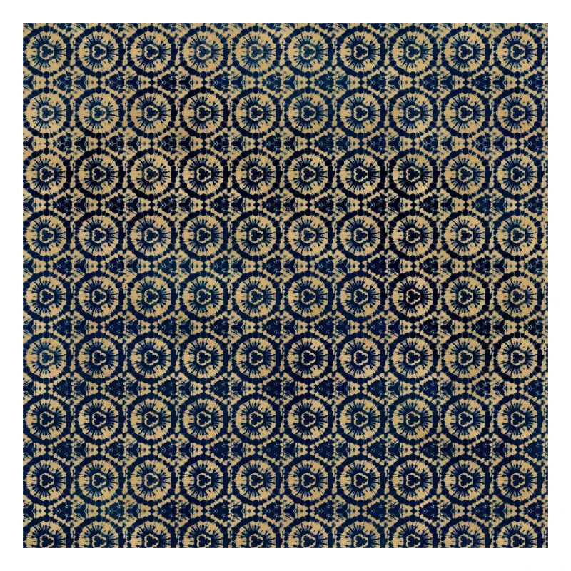 Gold Tie Dye Textile Muster