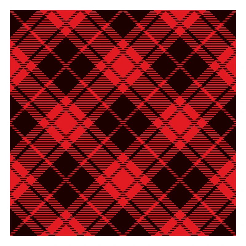 Red and black flannel buffalo pattern