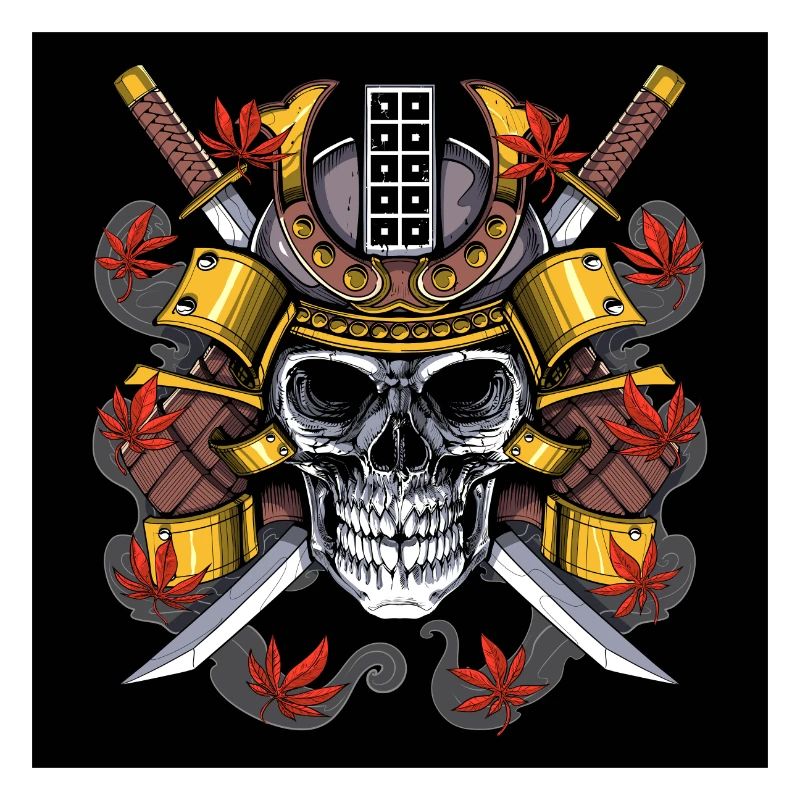 Samurai Warrior Skull