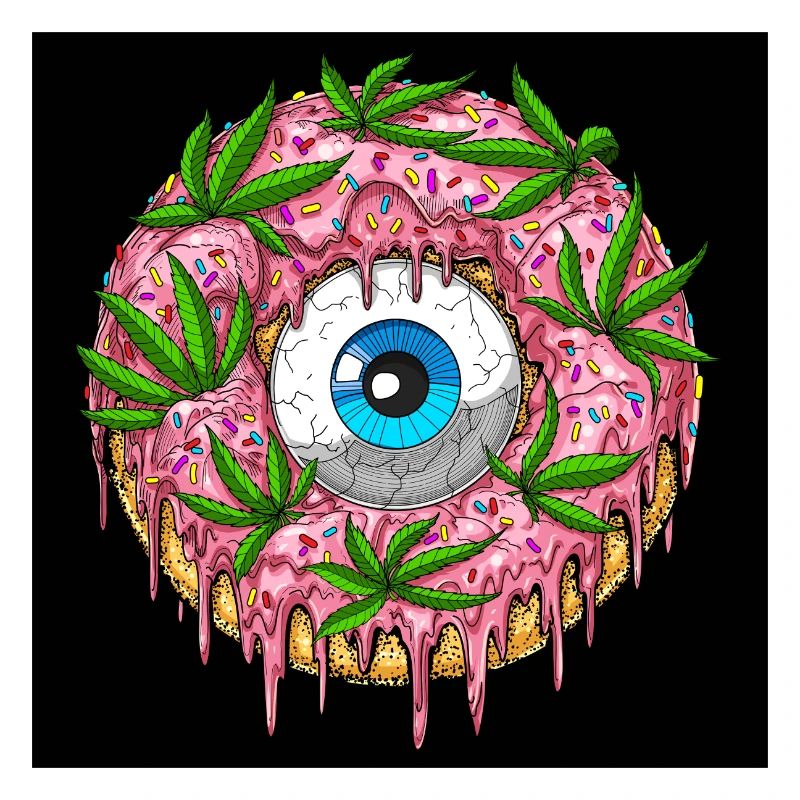 Psychedelischer Donut
