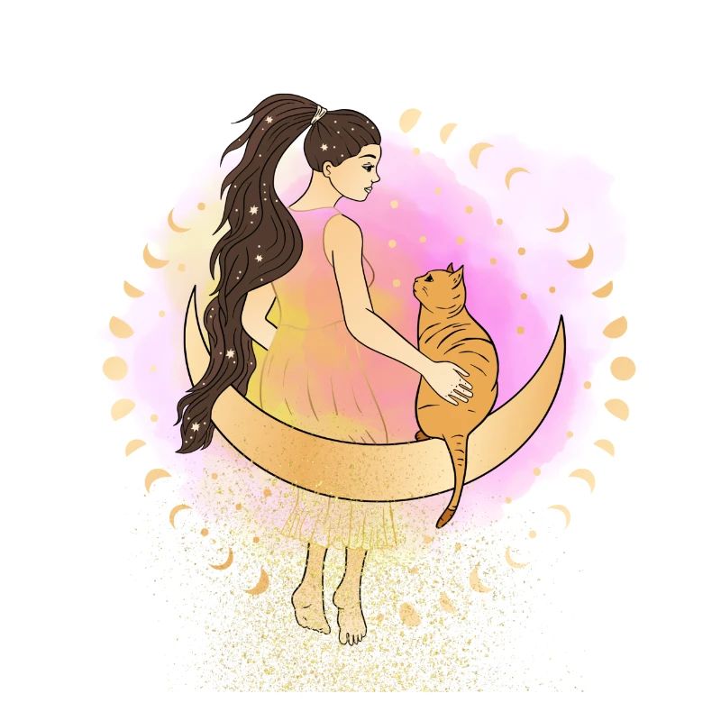Déesse et son chat