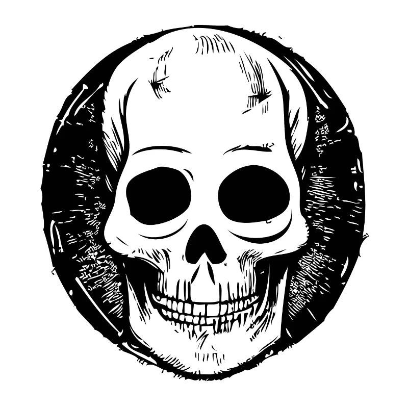 Illustration de conception de crâne