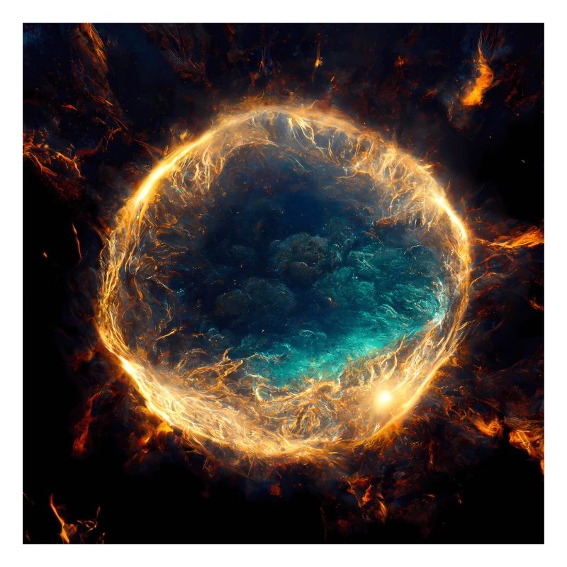 Supernova von der Erde aus kosmischer Explosion