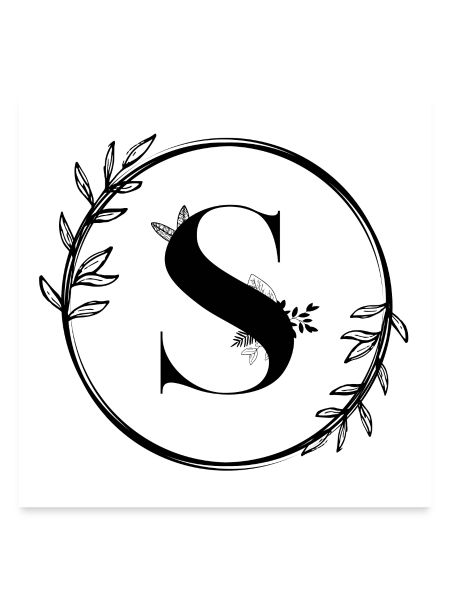 Blumenbuchstabe S