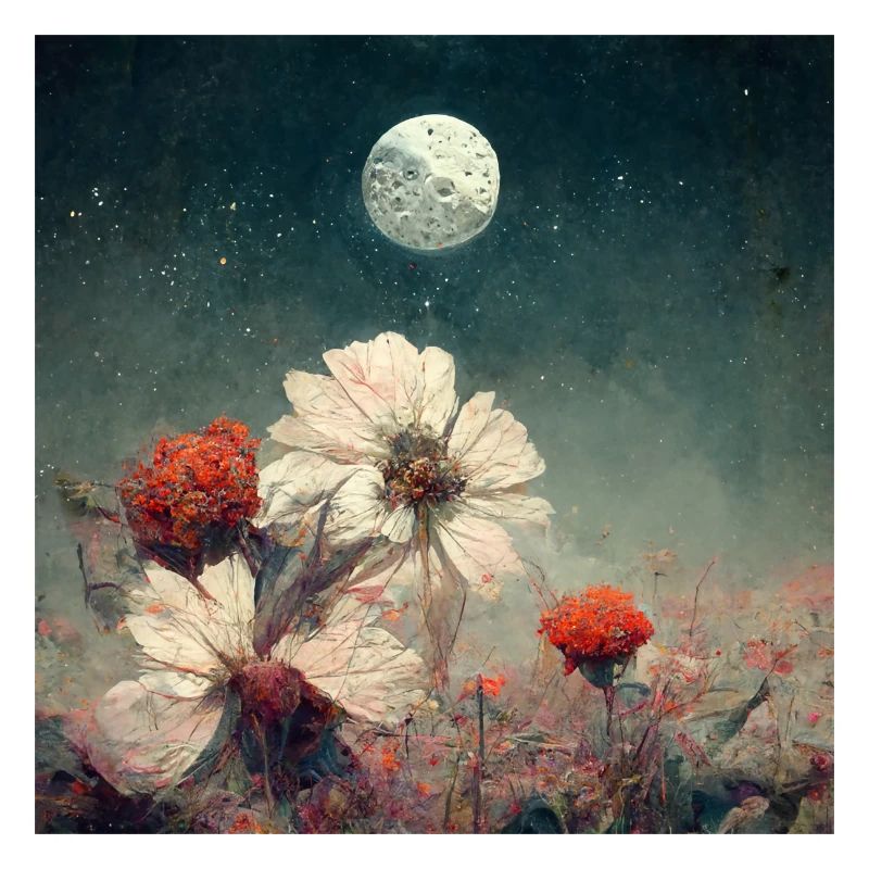 Flowers before the full moon