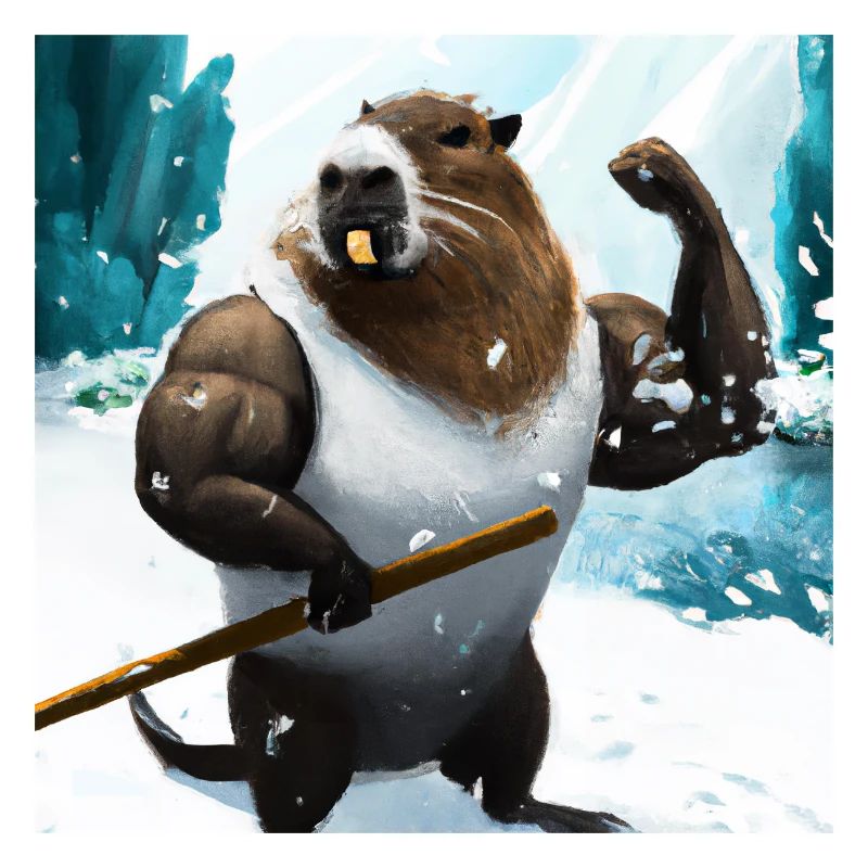 Capybara with muscles