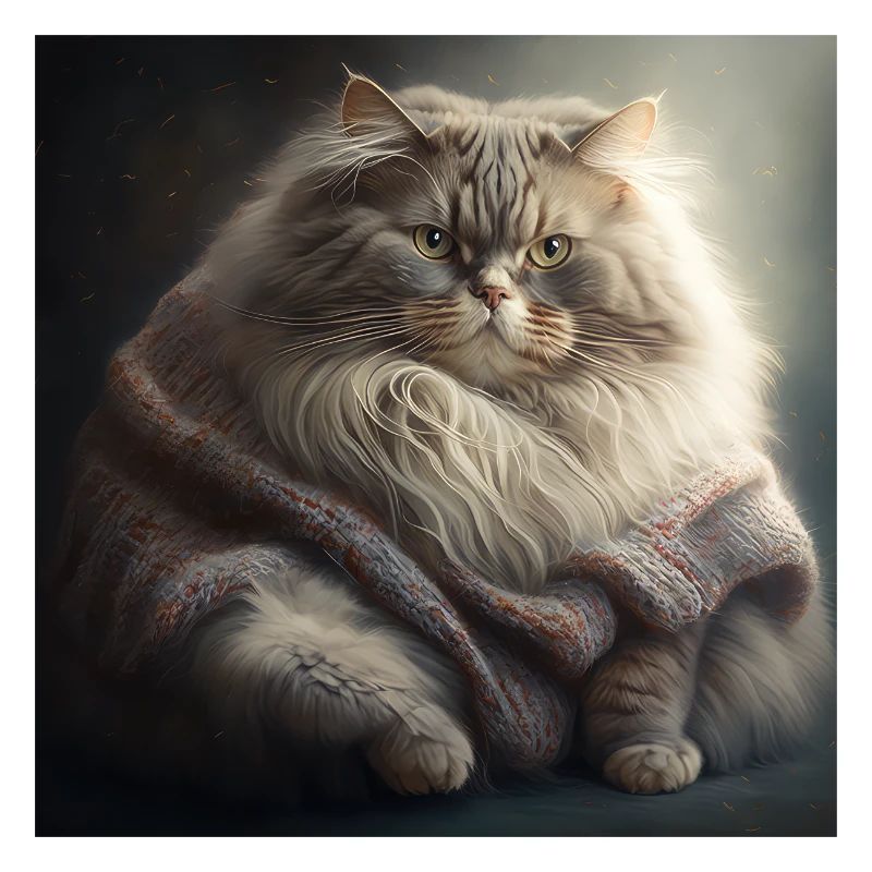 Katze Wolle Strick Pullover Stricken Lustig Süß