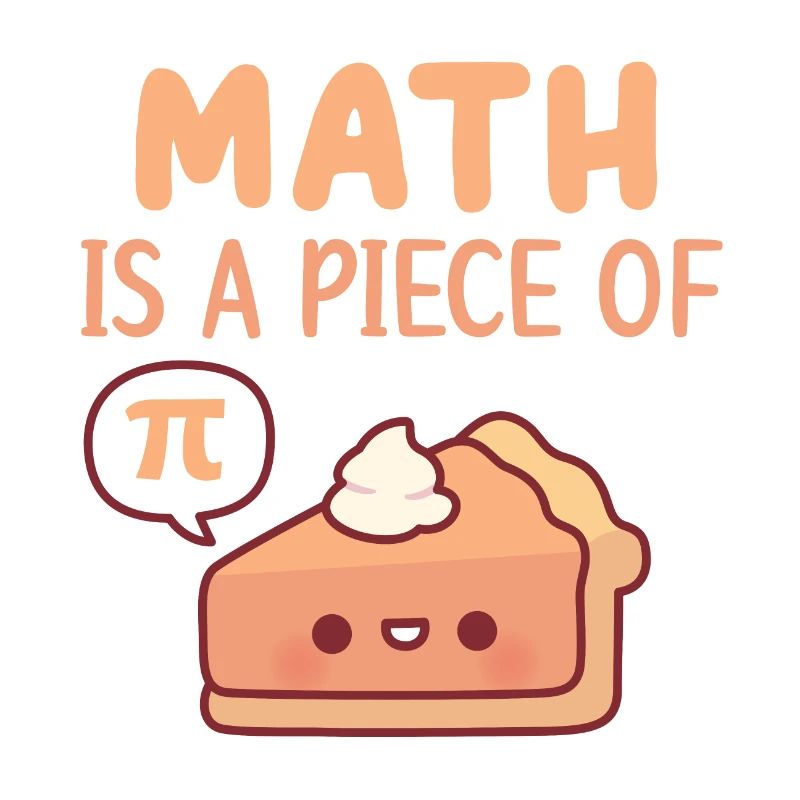 Cute Pie Math est un morceau de tarte ou Pi