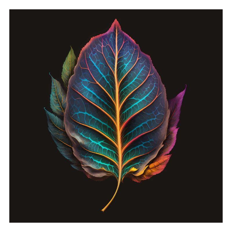 Version imaginative de la feuille irisée 2