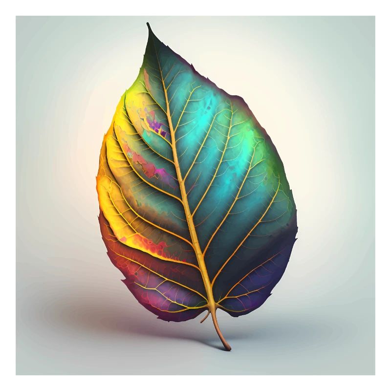 Version 1 de la feuille irisée imaginative