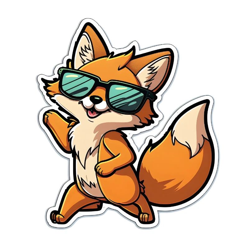 Fuchs mit Sonnenbrille