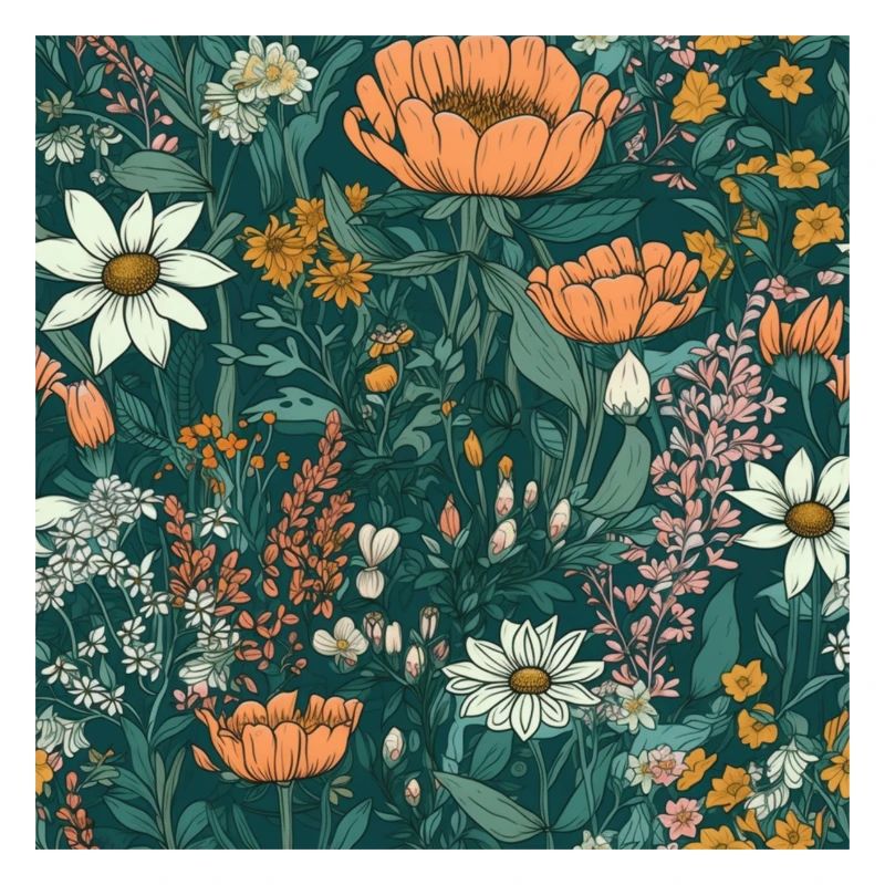 Blumen Muster Blumen Blüten Pattern Blume Geschenk