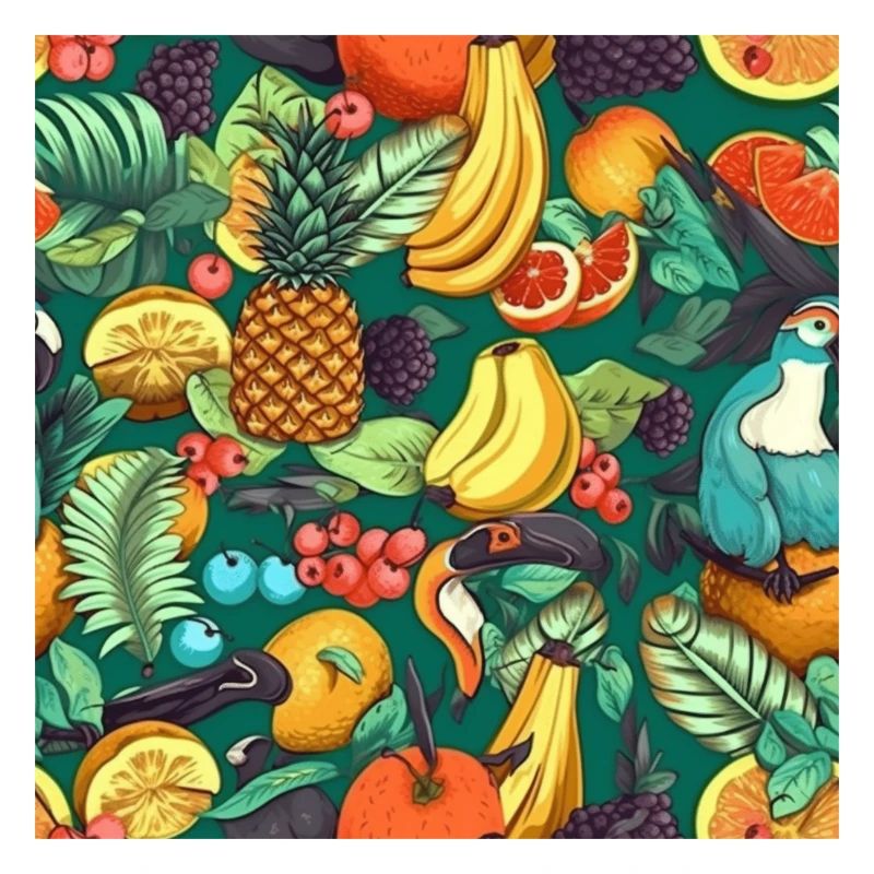 Tropical Fruit Pattern Exotic Fruit Pattern