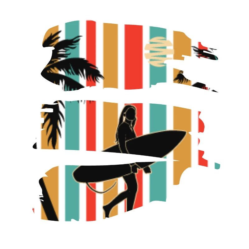 Mood summer beach surf