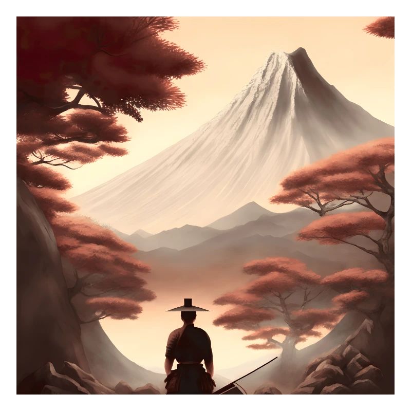 Couleurs chaudes de samouraï