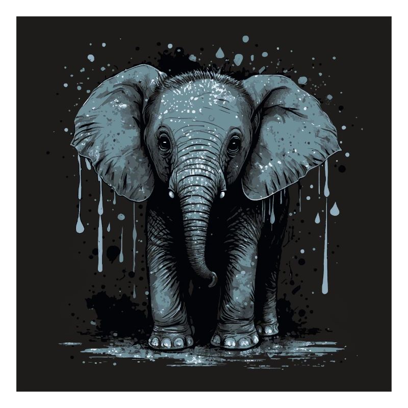 Mignon bébé éléphant