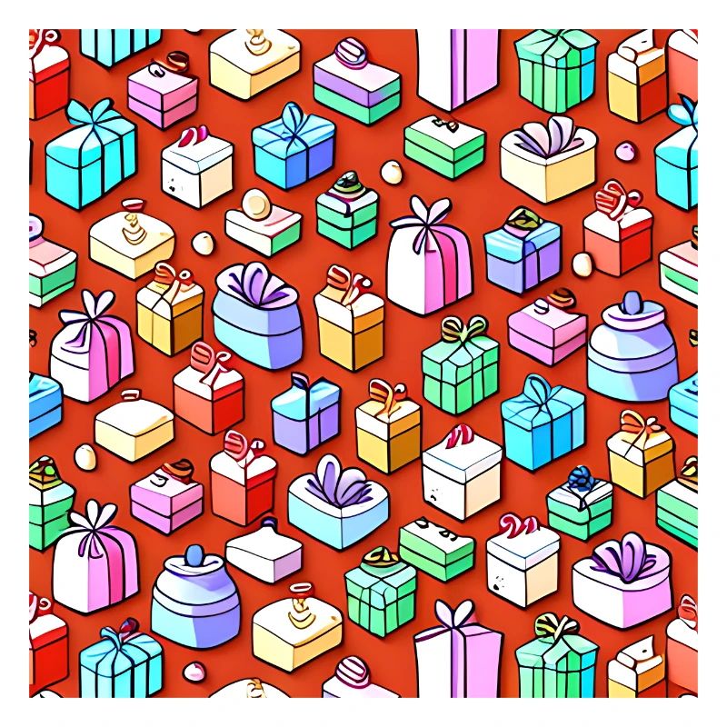 Colorful Presents Pattern