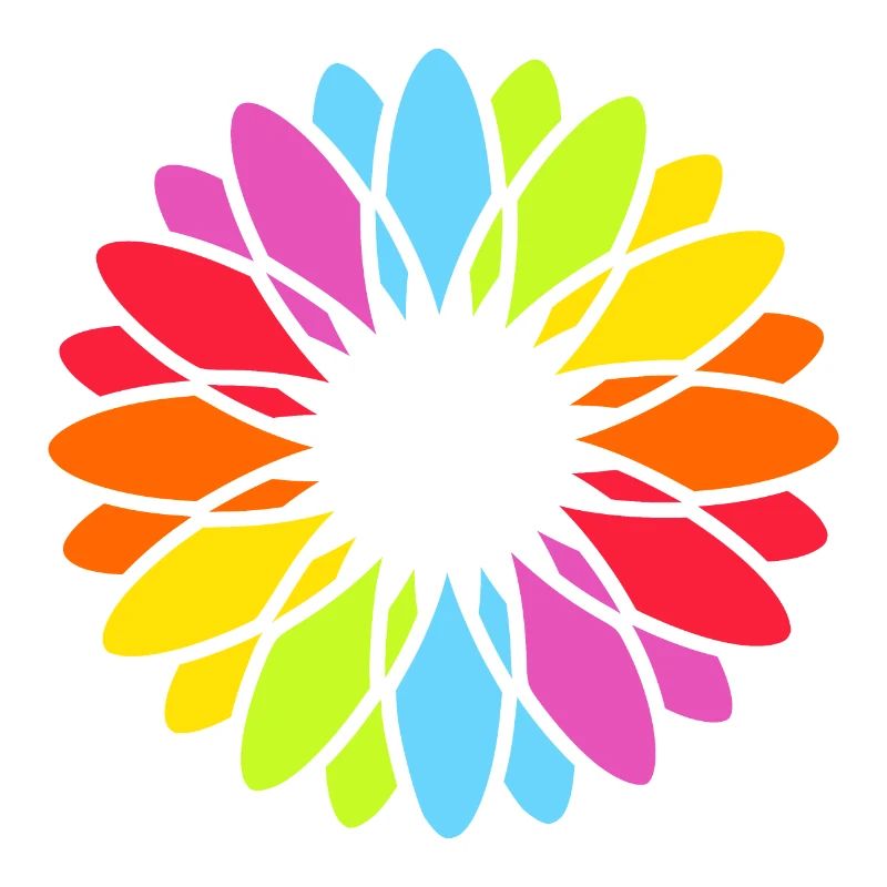 Rainbow Blossom Mandala