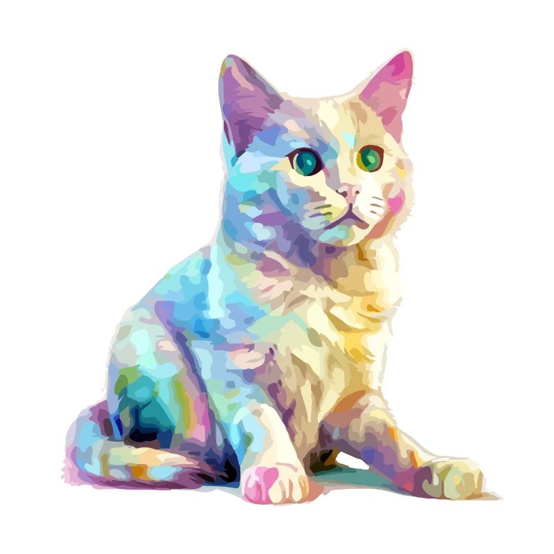 Obi le chat multicolore