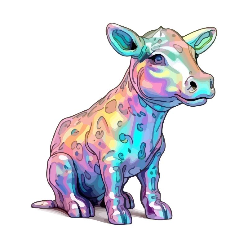 Riko the multicolored calf