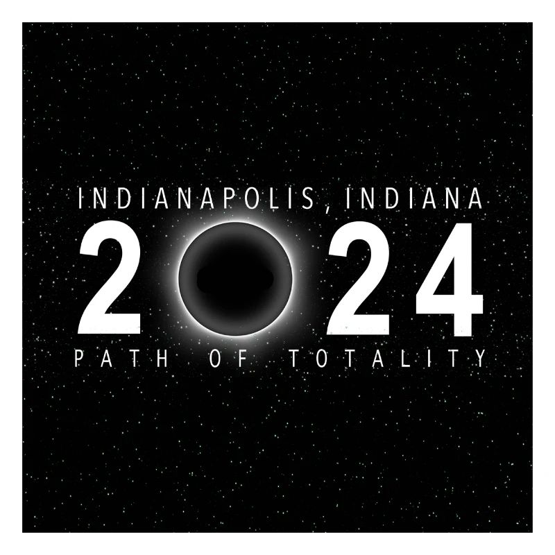 Indianapolis Indiana 2024 Eclipse Souvenir Cool