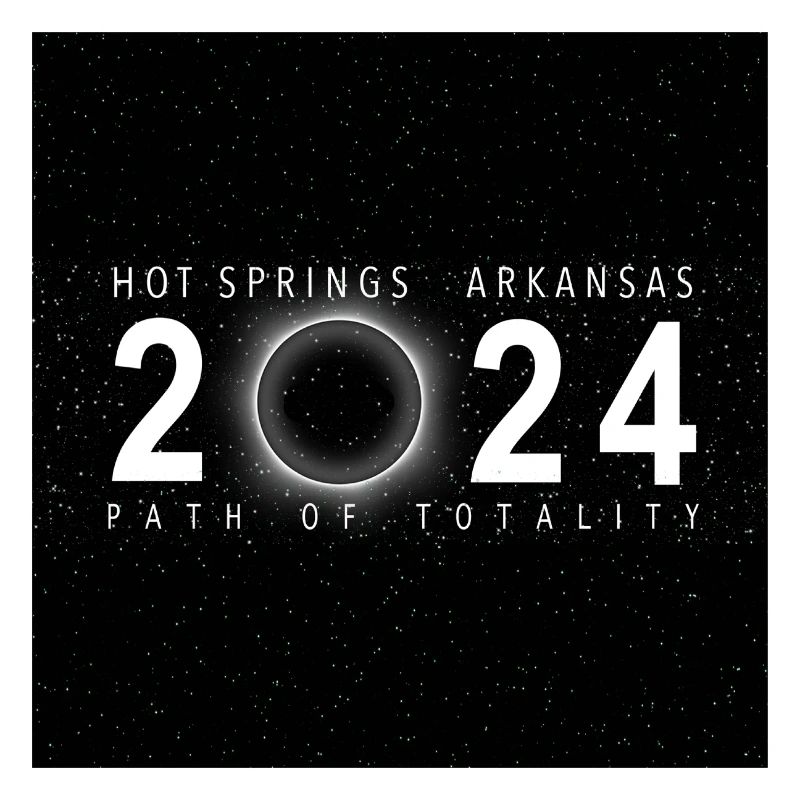 Hot Springs Arkansas 2024 Eclipse Souvenir Cool