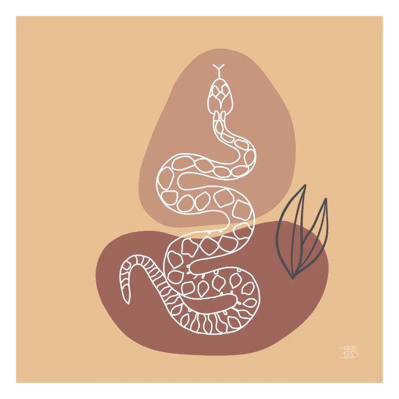 « Snake », design de ligne boho, série « Desert »