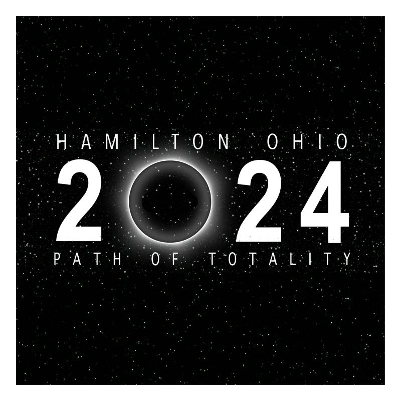Hamilton Ohio 2024 Eclipse Souvenir Cool Memento