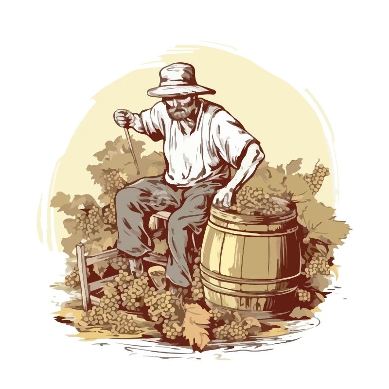 Les vendanges à l'ancienne n°2
