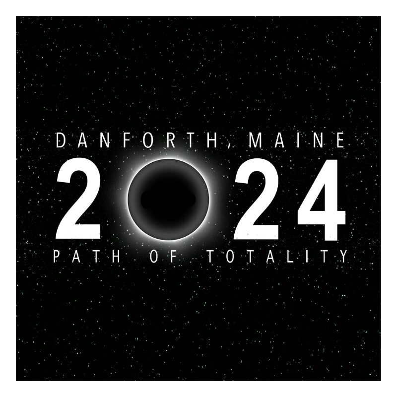 Danforth Maine 2024 Eclipse Souvenir Cooles Andenken