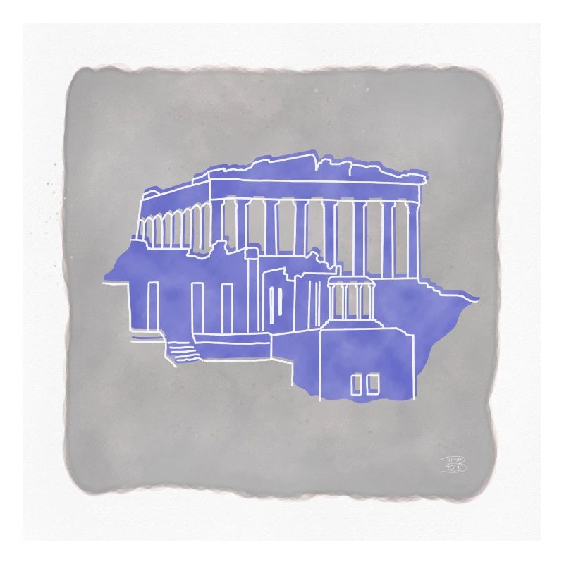 « Acropolis », design de lignes boho, série « Grèce »