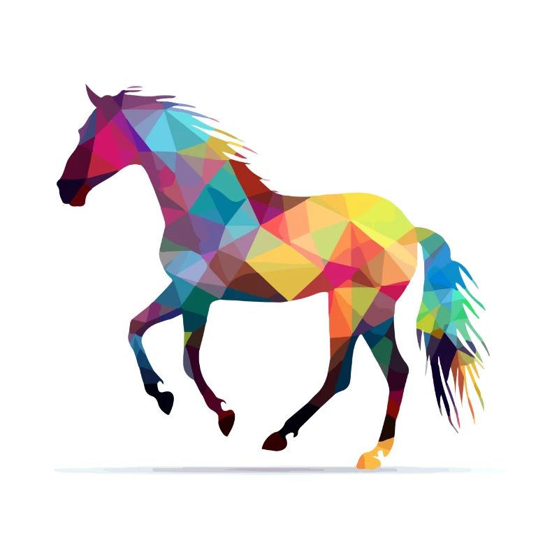 Akol le cheval multicolore